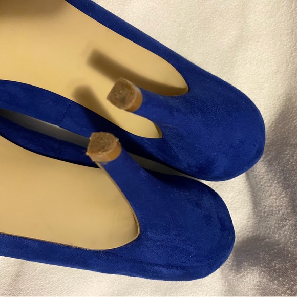 Madden Girl Blue Suede heels - Picture 2 of 4